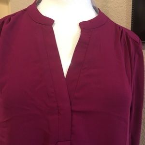 PHILOSOPHY DRESS SIZE M long sleeves color wine